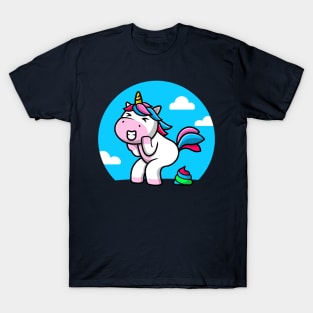 Unicorn rainbow poop T-Shirt